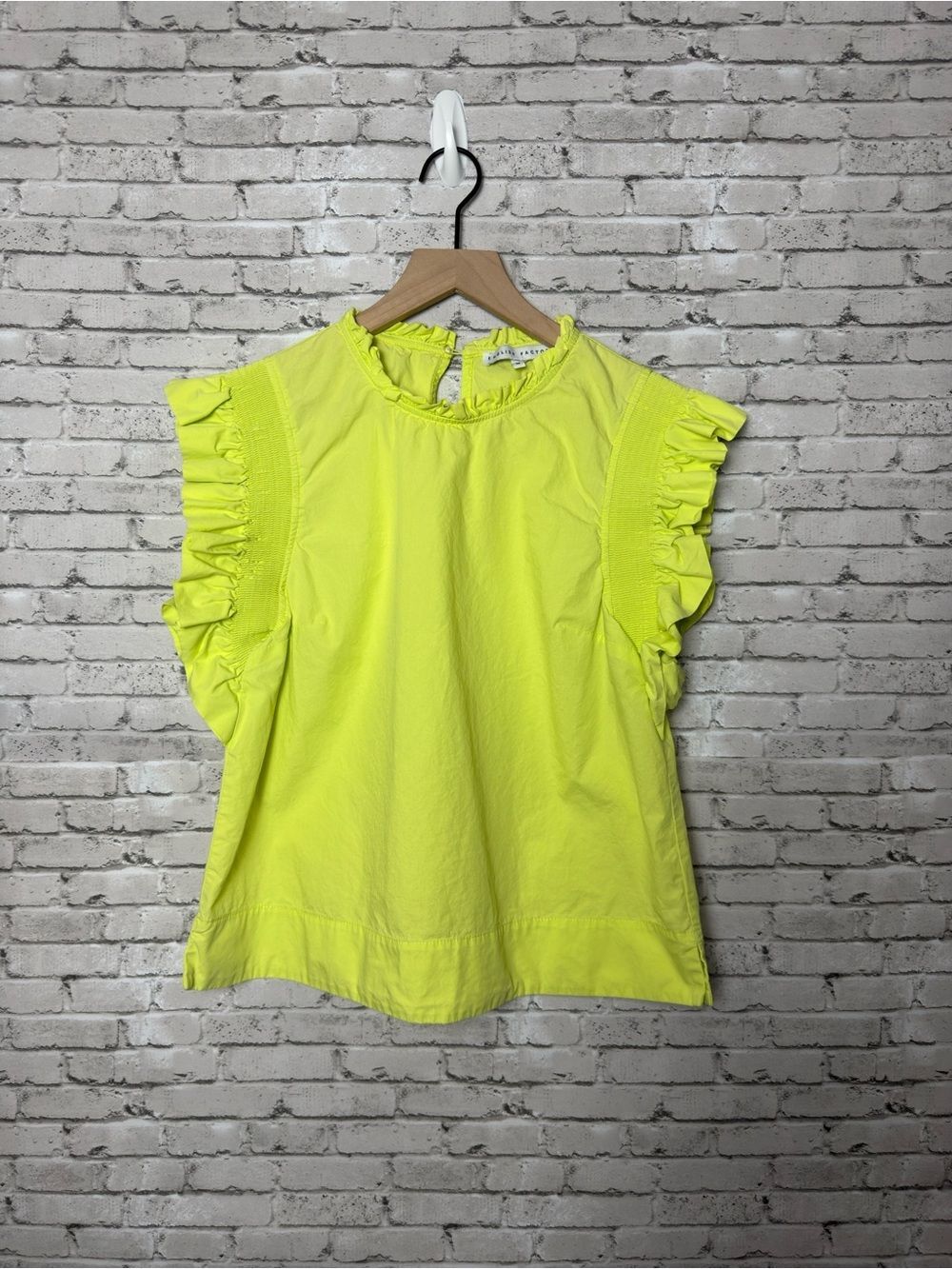 English Factory Ruffle Sleeve Top Medium